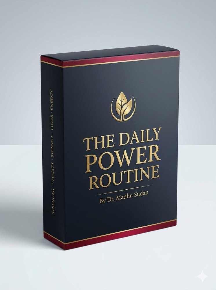 The Daily Power Routine — free checklist by Dr. Madhu Sudan